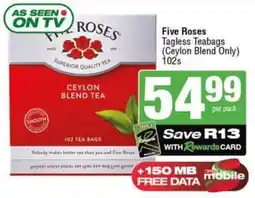 SuperSpar Five Roses Tagless Teabags offer