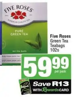 SuperSpar Five Roses Green Tea Teabags offer