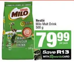 SuperSpar Nestlé Milo Malt Drink offer