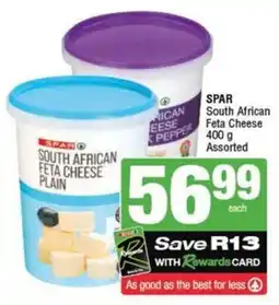 SuperSpar SPAR South African Feta Cheese Assorted offer