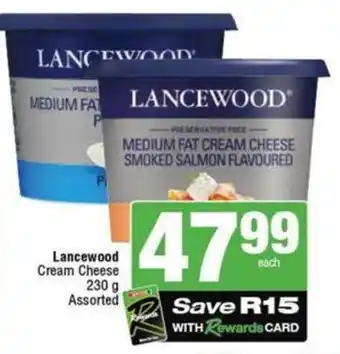 SuperSpar Lancewood Cream Cheese Assorted offer