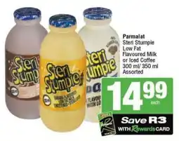 SuperSpar Parmalat Steri Stumpie Low Fat Flavoured Milk or Iced Coffee offer