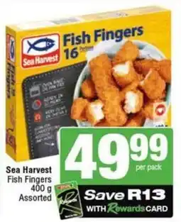 SuperSpar Sea Harvest Fish Fingers Assorted offer