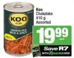 SuperSpar Koo Chakalaka Assorted offer