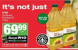 SuperSpar SPAR Sunflower Cooking Oil offer