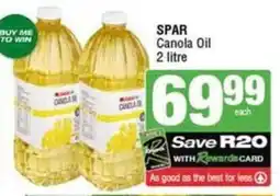 SuperSpar SPAR Canola Oil offer