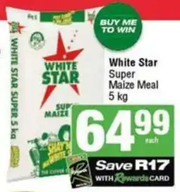 SuperSpar White Star Super Maize Meal offer