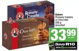 SuperSpar Bakers Romany Creams or Choc-kits Assorted offer