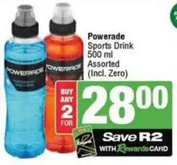 SuperSpar Powerade Sports Drink Assorted offer