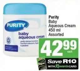 SuperSpar Purity Baby Aqueous Cream offer