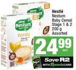 SuperSpar Nestlé Nestum Baby Cereal Stage 1 & 2 Assorted offer