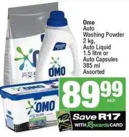 SuperSpar Omo Auto Washing Powder, Auto Liquid or Auto Capsules Assorted offer