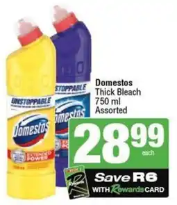 SuperSpar Domestos Thick Bleach Assorted offer