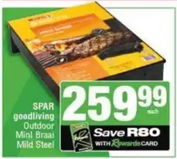 SuperSpar SPAR goodliving Outdoor Mini Braai Mild Steel offer