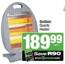 SuperSpar Goldair Quartz Heater offer