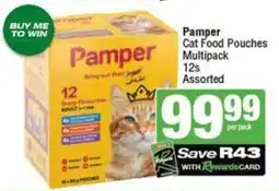 SuperSpar Pamper Cat Food Pouches Multipack Assorted offer