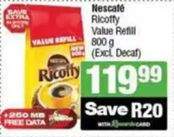 SuperSpar Nescafé Ricotty Value Refill (Excl. Decaf) offer