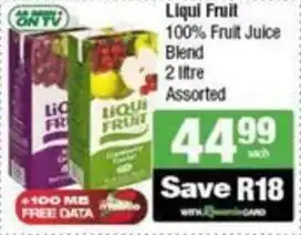 SuperSpar Liqui Fruit 100% Fruit Juice Blend Assorted offer