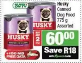SuperSpar Husky Canned Dog Food Assorted offer