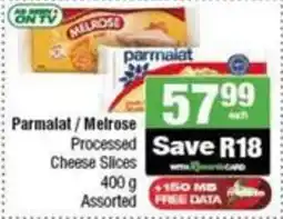 SuperSpar Parmalat/Melrose Processed Cheese Slices offer