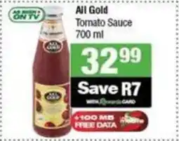 SuperSpar All Gold Tomato Sauce offer