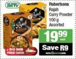 SuperSpar Robertsons Rajah Curry Powder Assorted offer