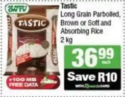 SuperSpar Tastic Long Grain Parboiled, Brown or Soft and Absorbing Rice offer