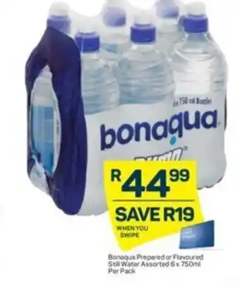 Bonaqua Prepared or Flavoured Still Water Assorted 6x750ml