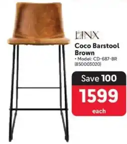 Makro LINX Coco Barstool Brown offer