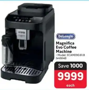Makro DeLonghi Magnifica Evo Coffee Machine offer