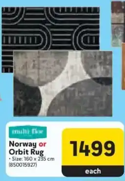 Makro Norway or Orbit Rug offer