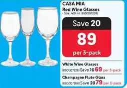 Makro CASA MIA Red Wine Glasses offer