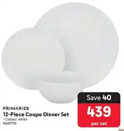 Makro PRIMARIES Coupe Dinner Set offer