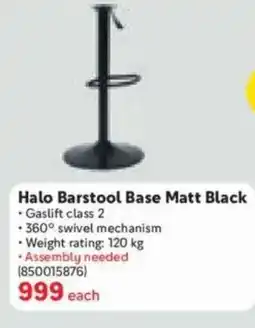 Makro Halo Barstool Base Matt Black offer