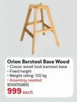 Makro Orion Barstool Base Wood offer