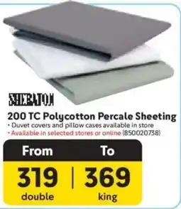 Makro 200 TC Polycotton Percale Sheeting offer