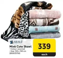 Makro SESLI Mink Cute Shawl offer