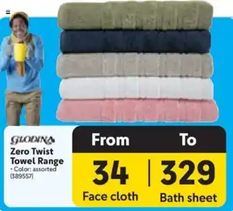 Makro GLODINA Zero Twist Towel Range offer