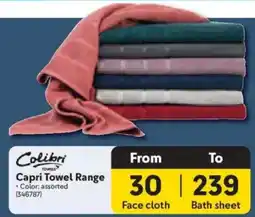 Makro Capri Towel Range offer