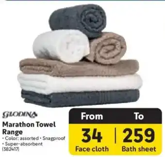 Makro GLODINA Marathon Towel Range offer
