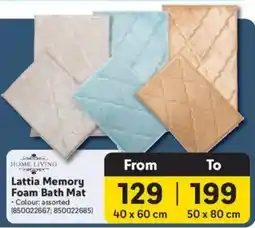 Makro HOME LIVING Lattia Memory Foam Bath Mat offer