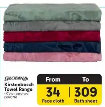 Makro GLODINA Kirstenbosch Towel Range offer