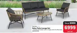 Makro Boho Patio Lounge Set offer