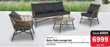 Makro Boho Patio Lounge Set offer