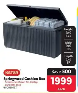 Makro KETER Springwood Cushion Box offer