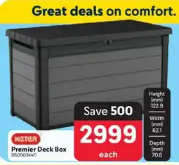Makro KETER Premier Deck Box offer