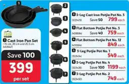 Makro Camp Master Cast Iron Pan Set offer