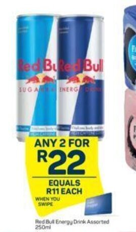 Pick n Pay Red Bull Energy Drink Assorted 250ml offer