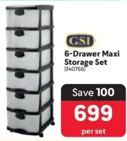 Makro GSI 6-Drawer Maxi Storage Set offer