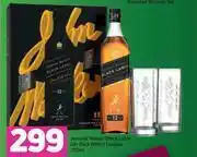 Game Johnnie Walker Black Label Gift Pack With 2 Glasses-750ml offer